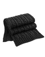 Beechfield CB499 Cable Knit Melange Scarf - thumbnail