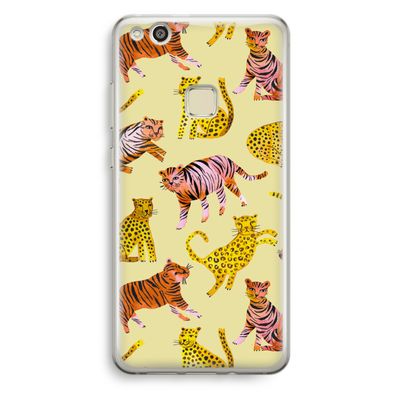 Cute Tigers and Leopards: Huawei Ascend P10 Lite Transparant Hoesje