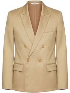 Valentino Garavani blazer croisé à revers pointus - Tons neutres