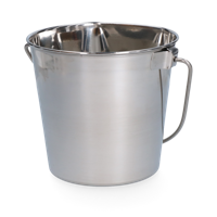 Emmer RVS met platte zijde 1,89 l