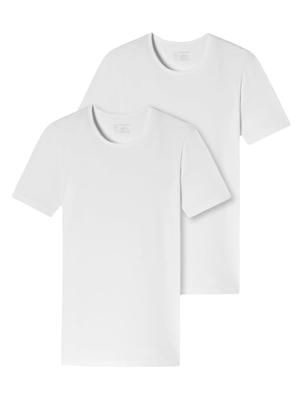 Schiesser - 95-5 - T-shirt C-neck - 2pack - wit, Maat:L