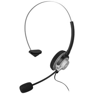 Hama 00201157 hoofdtelefoon/headset Bedraad Hoofdband Kantoor/callcenter Zwart, Zilver