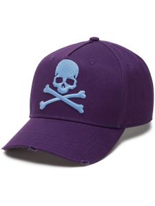 Philipp Plein casquette en coton à broderies - Violet