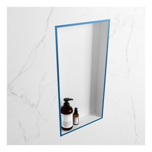 Wandnis Solid Surface Easy | In- en opbouw | 30x60x8 cm | 1 vak | Jeans/Talc