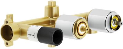 Beaux Toulon basisgarnituur voor inbouw badkraan Brushed