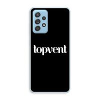 Topvent Zwart: Samsung Galaxy A73 Transparant Hoesje