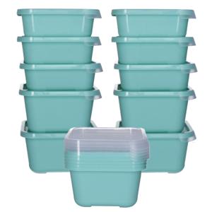 Vershoudbakjes nestbaar - 15 delig - BPA vrij - meal prep - mintgroen