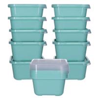 Vershoudbakjes nestbaar - 15 delig - BPA vrij - meal prep - mintgroen