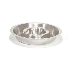 RVS asbakken rond 16 cm   -