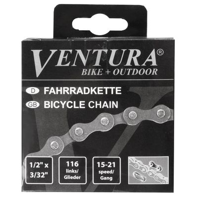 Ventura Ketting 6/7 speed 1/2 x 3/32" 116 schakels - inclusief sluitschakel