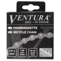 Ventura Ketting 6/7 speed 1/2 x 3/32" 116 schakels inclusief sluitschakel - thumbnail