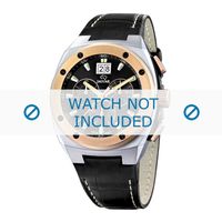 Horlogeband Jaguar J625-1 / J620 Leder Zwart 16mm - thumbnail