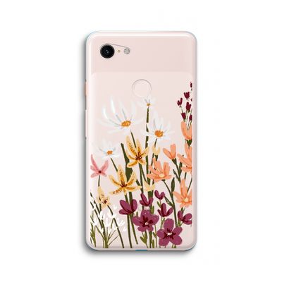 Painted wildflowers: Google Pixel 3 XL Transparant Hoesje