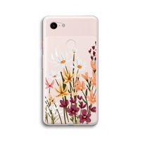 Painted wildflowers: Google Pixel 3 XL Transparant Hoesje