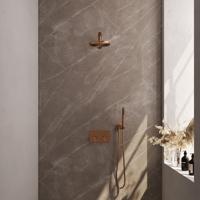 Thermostatische Inbouwdoucheset Brauer Copper Edition Recht Met Drukknoppen (Alle Opties)