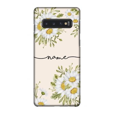Daisies: Samsung Galaxy S10 4G Volledig Geprint Hoesje