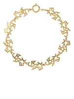CHANEL Pre-Owned collier à logo lettre (années 1980) - Or