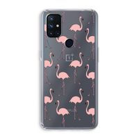 Anything Flamingoes: OnePlus Nord N10 5G Transparant Hoesje