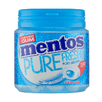 Mentos kauwgom pure fresh mint bottle (8x 50 stuks)