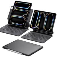 iPad Pro 13" (2024) Rebound Magnetische Tastatur Hülle 360 - DE Layout-Schwarz