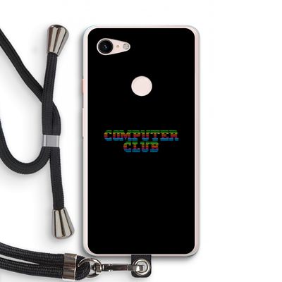 Retro: Pixel 3 XL Transparant Hoesje met koord