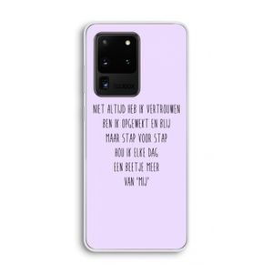 Zelfvertrouwen: Samsung Galaxy S20 Ultra Transparant Hoesje