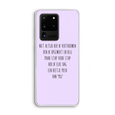 Zelfvertrouwen: Samsung Galaxy S20 Ultra Transparant Hoesje