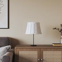 Lampenkap Ø20x15 cm wicker wit