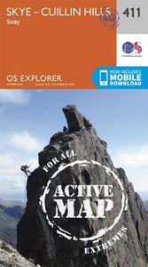 Wandelkaart 411 OS Explorer Map | Active Skye, Cuillin Hills (Active)