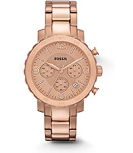 Horlogeband Fossil AM4423 Roestvrij staal (RVS) Rosé 22mm