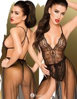 * PENTHOUSE Zwarte stringbody rok Best Forplay