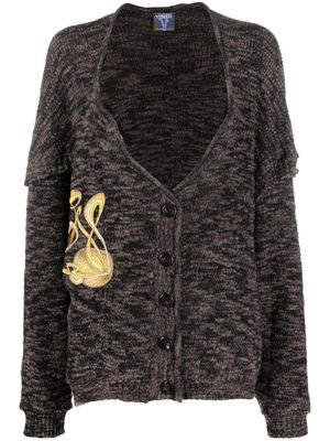 VITELLI cardigan à broderies - Marron