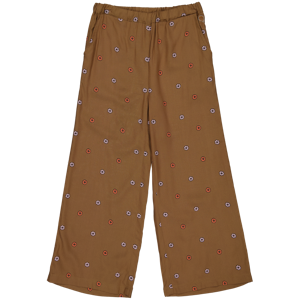 Quapi Meisjes broek - Aaltje - AOP bloemen bruin