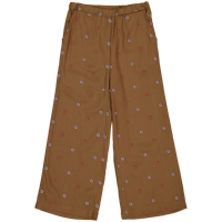 Quapi Meisjes broek - Aaltje - AOP bloemen bruin