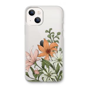 Floral bouquet: iPhone 13 mini Transparant Hoesje