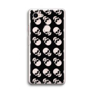 Musketon Skulls: Google Pixel 3 Transparant Hoesje