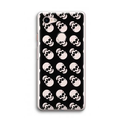 Musketon Skulls: Google Pixel 3 Transparant Hoesje
