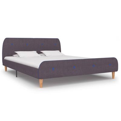 Bedframe zonder matras stof taupe 150x200 cm