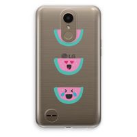 Smiley watermeloen: LG K10 (2017) Transparant Hoesje Smiley watermeloen: LG K10 (2017) Transparant Hoesje