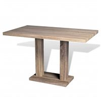 The Living Store Eettafel - MDF - 117 x 67 x 75 cm - Eiken