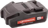Rothenberger accu | 18 v 2,0 ah | li-power accu | 1 stuk - 1000001652 - 1000001652