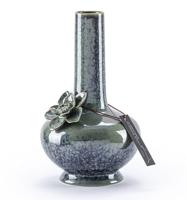 Brigitte Vaas 15x15x25cm blauw groen