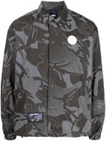 AAPE BY *A BATHING APE® surchemise à imprimé abstrait - Gris