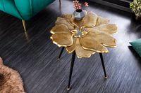 Decoratieve bijzettafel GINKGO LEAFS 60cm goud handgemaakt metaal - 42243 - thumbnail