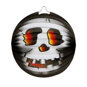 Lampion Halloween thema Schedel - ronde - dia 26 cm - papier