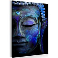 Schilderij - Blauwe Boeddha