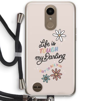 Tough Life: LG K10 (2017) Transparant Hoesje met koord