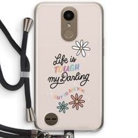 Tough Life: LG K10 (2017) Transparant Hoesje met koord