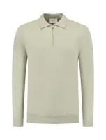 Pure Path Polo Knitwear Halfzip Sweater Heren Lichtgroen - Maat L - Kleur: Lichtgroen | Soccerfanshop