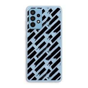 Zwarte vegen: Samsung Galaxy A52 Transparant Hoesje